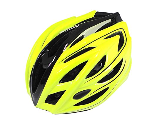 RYMEBIKES Casco Elite - Amarillo Fluor, M/L 58-61 CM