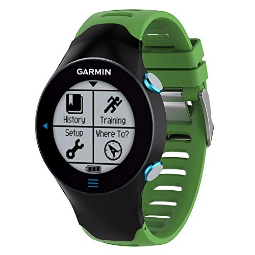 RYRA Correa de repuesto de silicona compatible con Garmin Forerunner 610, cambio rápido para hombres y mujeres