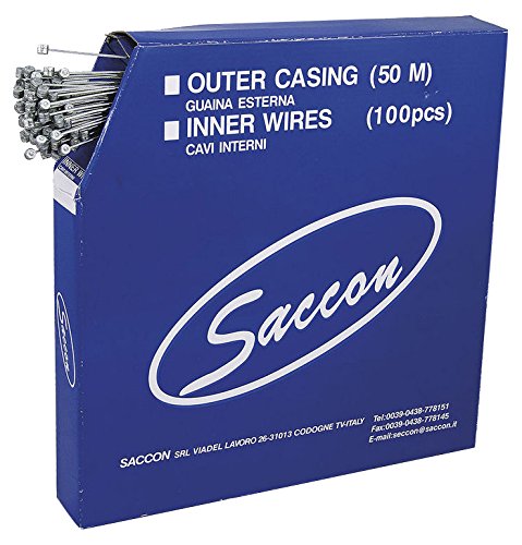 Saccon 257401 Pack de 100 Cables de Freno, 1.5-2300 mm, MTB
