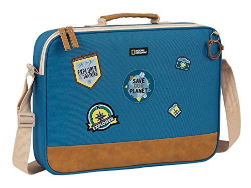 Safta Cartera Extraescolares Reciclable National Geographic Explorer, 380x60x280mm