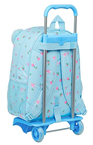 Safta Mochila Escolar Grande con Carro de Nanana, 330x150x420 mm, Azul Claro (M160)