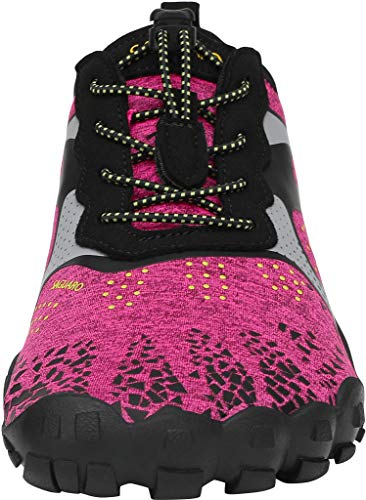 SAGUARO Mujer Minimalistas Zapatillas de Trail Running Ligeras y Respirable Zapatos Descalzos Gym Playa Calzado de Deportes Acuaticos para Asfalto Correr Senderismo, Rosa 38 EU