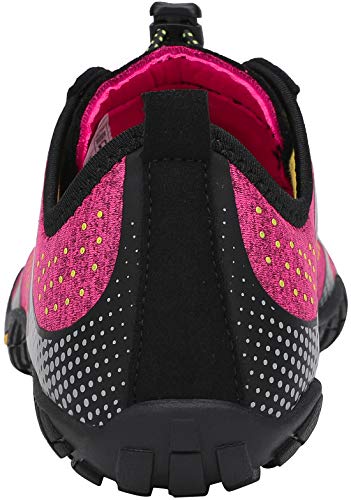 SAGUARO Mujer Minimalistas Zapatillas de Trail Running Ligeras y Respirable Zapatos Descalzos Gym Playa Calzado de Deportes Acuaticos para Asfalto Correr Senderismo, Rosa 38 EU