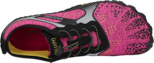 SAGUARO Mujer Minimalistas Zapatillas de Trail Running Ligeras y Respirable Zapatos Descalzos Gym Playa Calzado de Deportes Acuaticos para Asfalto Correr Senderismo, Rosa 38 EU