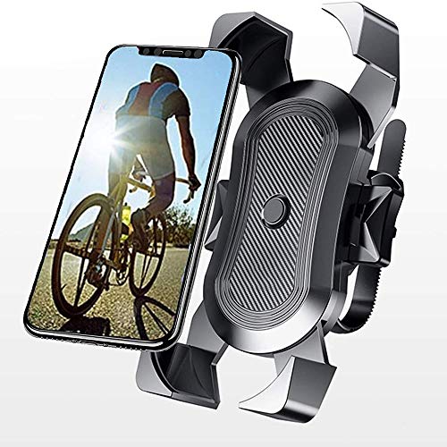 Saimly Soporte Universal para teléfono móvil para Bicicleta de 3,5 a 6,5 Pulgadas, Giratorio 360º