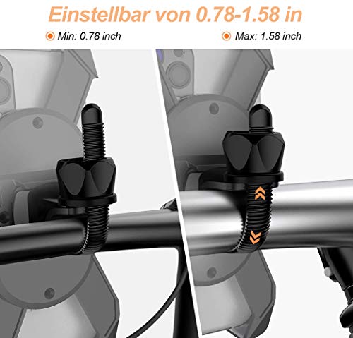 Saimly Soporte Universal para teléfono móvil para Bicicleta de 3,5 a 6,5 Pulgadas, Giratorio 360º