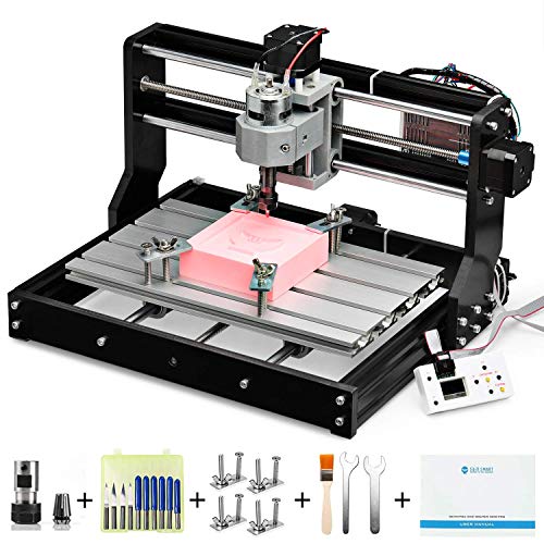 SainSmart Genmitsu CNC 3018-PRO Router Kit GRBL Control 3 ejes plástico acrílico PCB PVC tallado en madera fresadora, área de trabajo XYZ 300x180x45mm