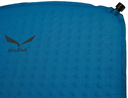 Salewa Mat Lite Colchoneta térmica autohinchable con Cierre rápido, 183 cm Longitud, Adultos Unisex, Pacific Blue/Gris, Talla Única