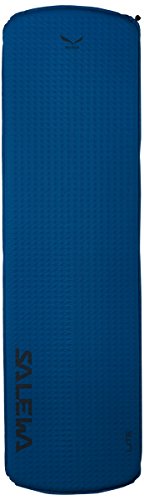 Salewa Mat Lite Colchoneta térmica autohinchable con Cierre rápido, 183 cm Longitud, Adultos Unisex, Pacific Blue/Gris, Talla Única