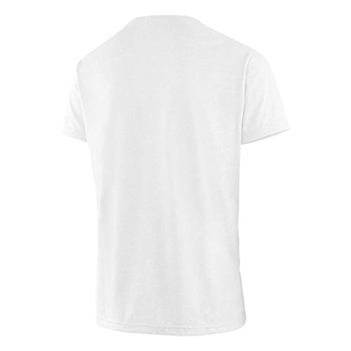 SALEWA Nidaba Dri-Rel M S/S tee Camiseta, Hombre, White, 46/S