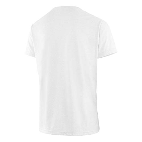 SALEWA Nidaba Dri-Rel M S/S tee Camiseta, Hombre, White, 46/S