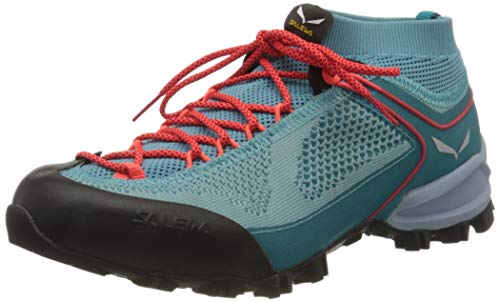 Salewa WS Alpenviolet Knitted, Zapatos de Senderismo Mujer, Azul (Canal Blue/Ocean), 37 EU