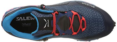 Salewa WS Speed Beat Gore-TEX Zapatillas de trail running, Patriot Blue/Fluo Coral, 38.5 EU