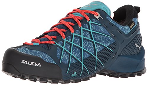 Salewa WS Wildfire Gore-TEX Zapatos de Senderismo, Poseidon/Capri, 38 EU