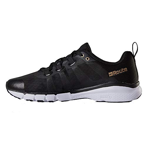 Salming EnRoute2 AH 2019 - Zapatillas de running para mujer, color negro y dorado, Negro (Negro ), 38 EU