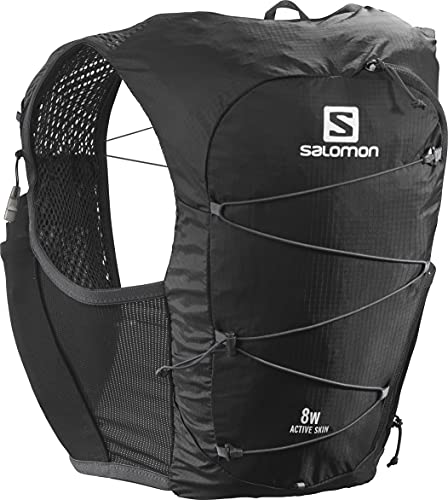 Salomon Active Skin 8 Chaleco de hidratación Mujer con capacidad de 8 L Trail Runnning Senderismo, incluye 2 botellas flexibles