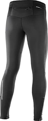 Salomon Agile Long Tight - Mallas de hombre con AdvancedSkin ActiveDry y 4-Way Stretch para running Hombre, Negro (Black), S