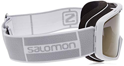 Salomon, AKSIUM ACCESS, Máscara de esquí Unisex, Ajuste Mediano-Pequeño, Blanco/Universal Gold, L41151600