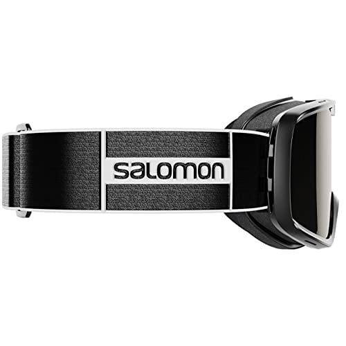 Salomon, AKSIUM, Máscara de esquí Unisex, Ajuste Mediano-Pequeño, Negro/Solar Black, L41151300