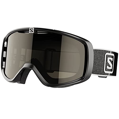 Salomon, AKSIUM, Máscara de esquí Unisex, Ajuste Mediano-Pequeño, Negro/Solar Black, L41151300