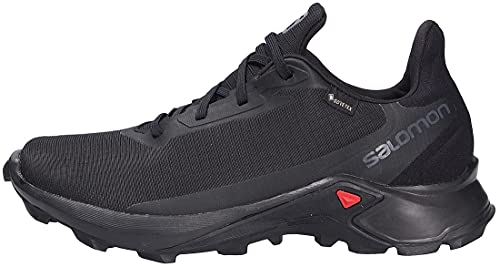 Salomon Alphacross 3 Gore-Tex (impermeable) Hombre Zapatos de trail running, Negro (Black/Black/Black), 41 ⅓ EU