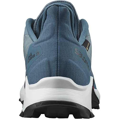 Salomon Alphacross 3 Gore-Tex (impermeable) Mujer Zapatos de trail running, Azul (Bluestone/White/Mallard Blue), 36 2/3 EU