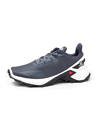 Salomon Alphacross Blast Mujer Zapatos de trail running, Azul (India Ink/White/Black), 41 ⅓ EU