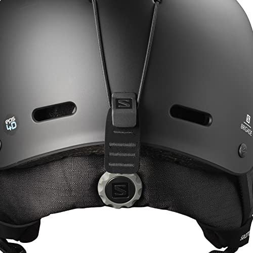 Salomon Brigade Casco de esquí y Snowboard para Hombre, Carcasa ABS, Interior de Espuma EPS 4D, Negro (Black), L (59-62 cm)