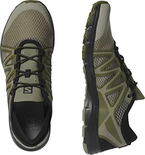 Salomon Crossamphibian Swift 2 Hombre Zapatos de trekking, Verde (Vetiver/Olive Night/Black), 40 EU