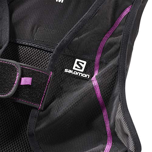 Salomon Flexcell Women Protección dorsal de esquí para mujer, Ajustable, MotionFit, Transpirable, Talla M, Negro/Violeta, L39139200