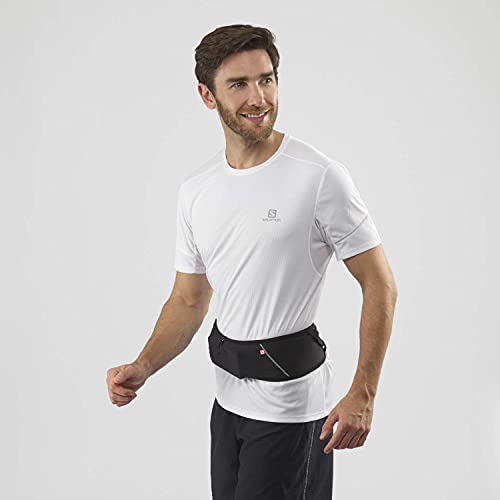 Salomon Pulse Belt Cinturón de hidratación Mujer Hombre Running Trail Senderismo Caminar, Negro (Black), M