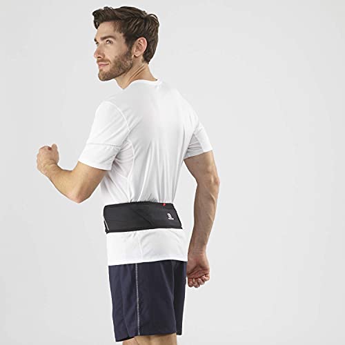 Salomon Pulse Belt Cinturón de hidratación Mujer Hombre Running Trail Senderismo Caminar, Negro (Black), M