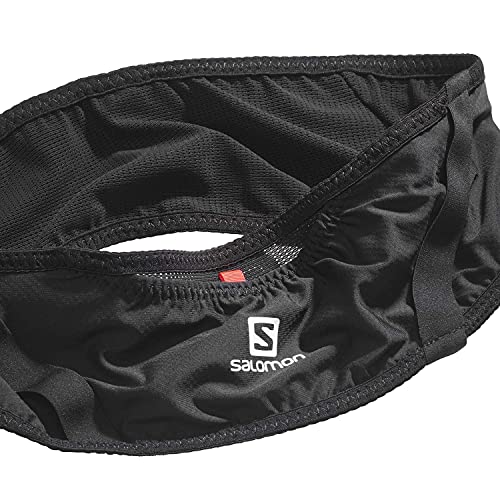 Salomon Pulse Belt Cinturón de hidratación Mujer Hombre Running Trail Senderismo Caminar, Negro (Black), M