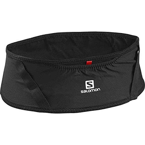 Salomon Pulse Belt Cinturón de hidratación Mujer Hombre Running Trail Senderismo Caminar, Negro (Black), M