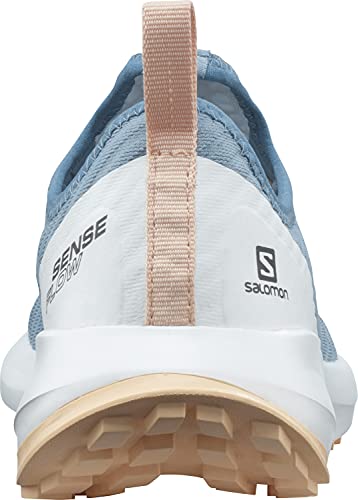 Salomon Sense Flow unisex-niños Zapatos de trail running, Azul (Ashley Blue/White/Almond Cream), 35 EU