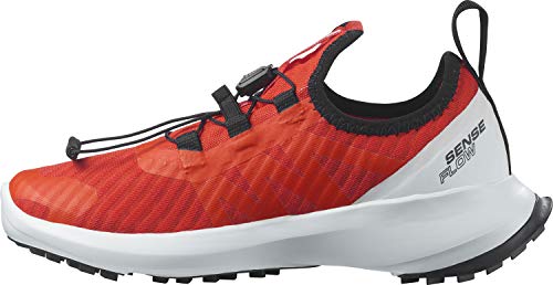 Salomon Sense Flow unisex-niños Zapatos de trail running, Rojo (Cherry Tomato/White/Black), 37 EU