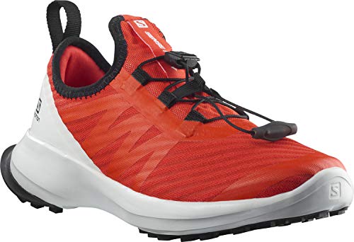 Salomon Sense Flow unisex-niños Zapatos de trail running, Rojo (Cherry Tomato/White/Black), 37 EU