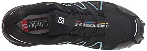 Salomon Speedcross 4 Gore-Tex, Hombre, Negro (Black/Metallic Bubble Blue), 38 EU