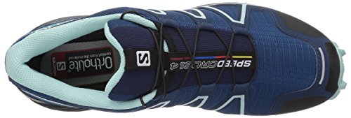 Salomon Speedcross 4, Hombre, Azul (Poseidon/Eggshell Blue/Black), 38 EU