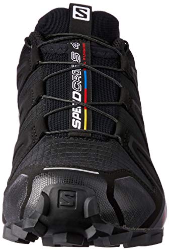 Salomon Speedcross 4 Mujer Zapatos de trail running, Negro (Black/Black/Black Metallic), 40 EU