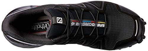 Salomon Speedcross 4 Mujer Zapatos de trail running, Negro (Black/Black/Black Metallic), 40 EU
