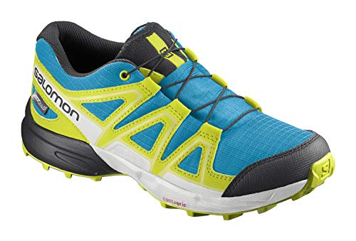 Salomon Speedcross Climasalomon Waterproof (impermeable) Junior unisex-niños Zapatos de trail running, Azul (Hawaiian Ocean/Evening Primrose/Charlock), 36 EU