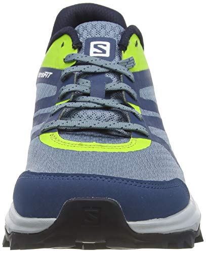 Salomon Trailster 2 Hombre Zapatos de trail running, Azul (Bluestone/Poseidon/Acid Lime), 46 EU