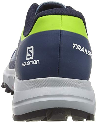 Salomon Trailster 2 Hombre Zapatos de trail running, Azul (Bluestone/Poseidon/Acid Lime), 46 EU