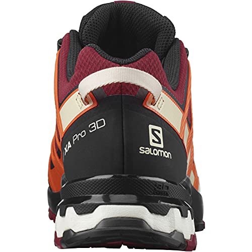 Salomon XA Pro 3D V8 Gore-Tex (impermeable) Hombre Zapatos de trail running, Rojo (Biking Red/Red Orange/Black), 40 2/3 EU