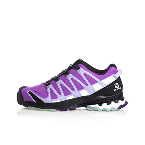 Salomon XA Pro 3D V8 Gore-Tex (impermeable) Mujer Zapatos de trail running, Violeta (Royal Lilac/Lavender/Slate), 36 2/3 EU
