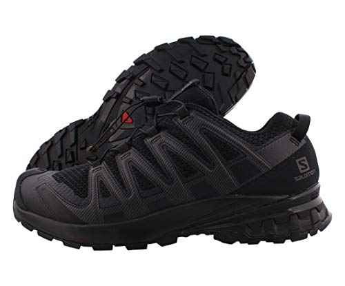 Salomon XA Pro 3D V8 Hombre Zapatos de trail running, Negro (Black/Black/Black), 42 ⅔ EU