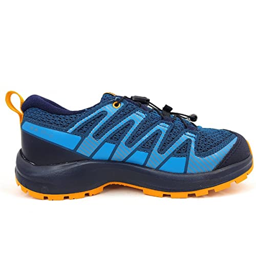 Salomon XA Pro V8 unisex-niños Zapatos de trail running, Azul (Legion Blue/Night Sky/Autumn Blaze), 38 EU
