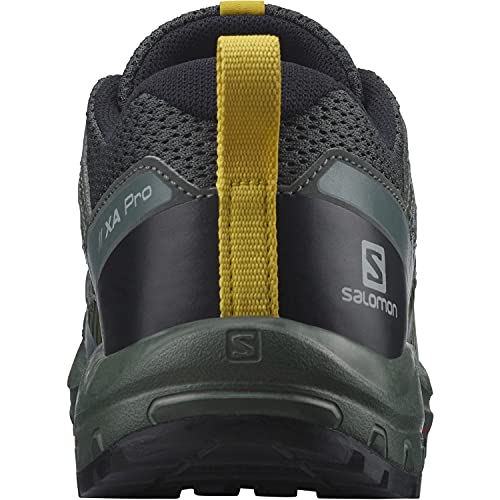 Salomon XA Pro V8 unisex-niños Zapatos de trail running, Negro (Black/Urban Chic/Sulphur), 38 EU