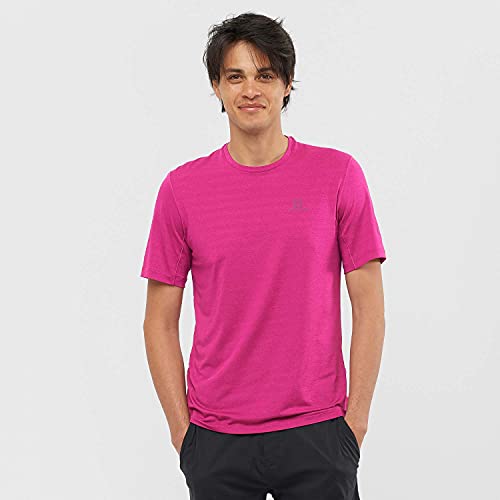 SALOMON XA tee M Camiseta con Tejido Suave de Secado rápido y Detalles Reflectantes para Senderismo